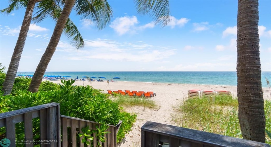 The Vue's Private Beach Club on Fort Lauderdale Beach