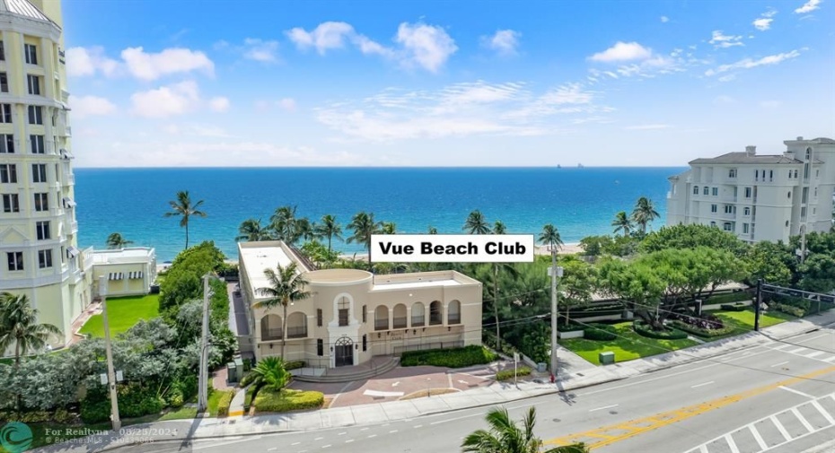 The Vue's Private Beach Club on Fort Lauderdale Beach