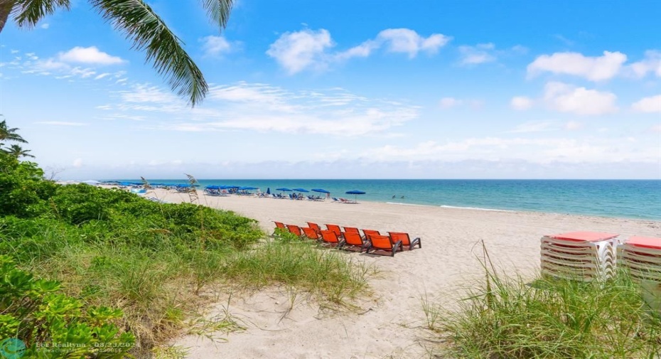 The Vue's Private Beach Club on Fort Lauderdale Beach