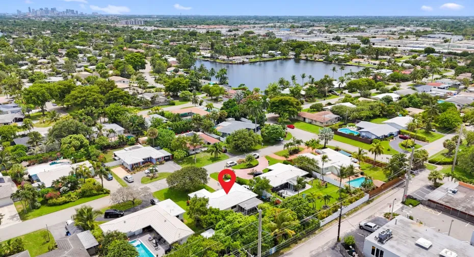 Views southwest with Downtown Fort Lauderdale in background.