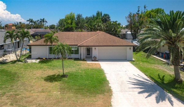 Newly remodeled front view of 6049 Pertshire Lane.