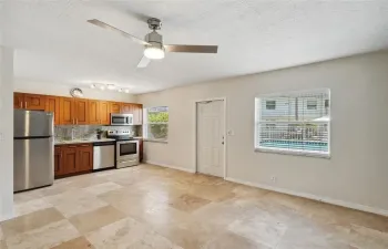 Living room marble floors