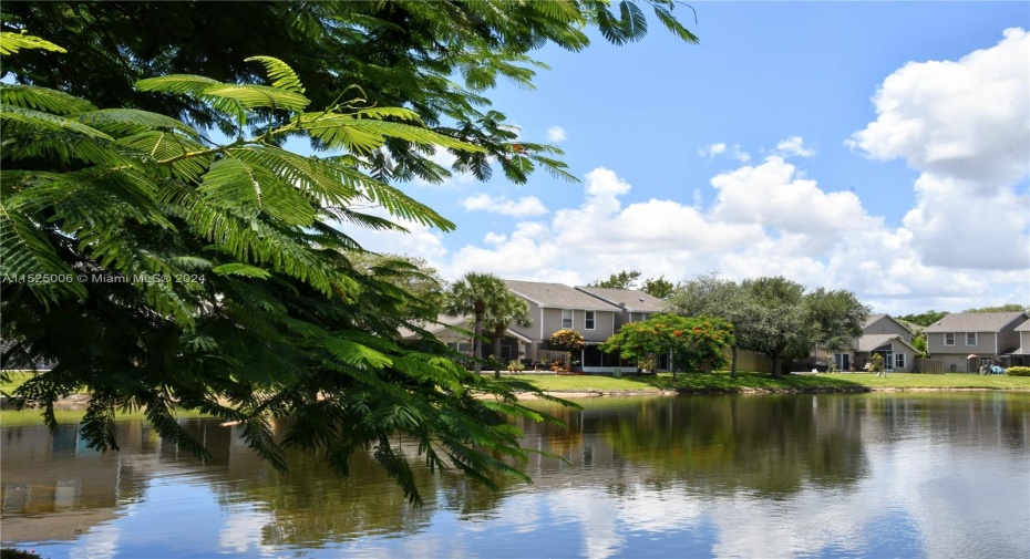 Wide lake views from your back yard