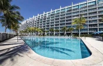 Building and Pool view