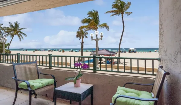 Your direct beach-oceanfront private patio