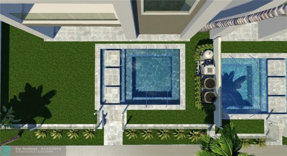 Private pools offered to all residences.