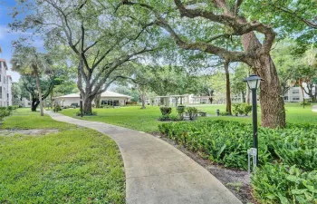 Walking Path Through Parklike Setting