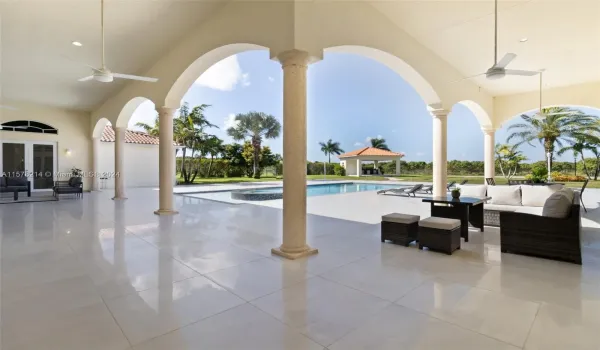 -Pool area, Covered Terraces