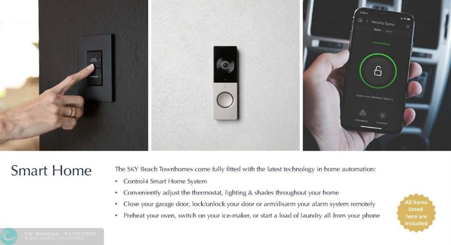 Smart Home Package Included