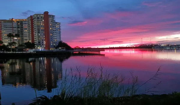 West View of Lake / Condo Building.