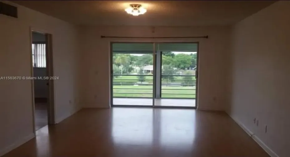 Balcony and view from the living area