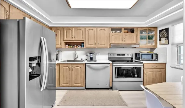 Modern Kitchen with Stainless Steel appliances