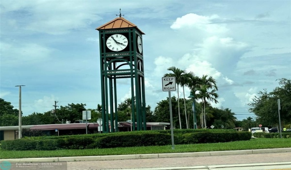 Clock Tower in front of complex