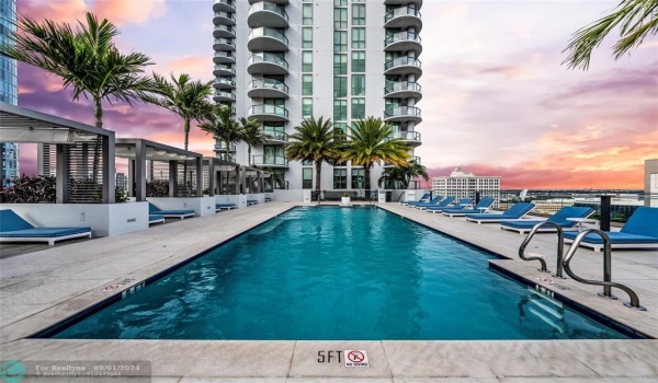 Stunning rooftop pool + cabanas + 360 views