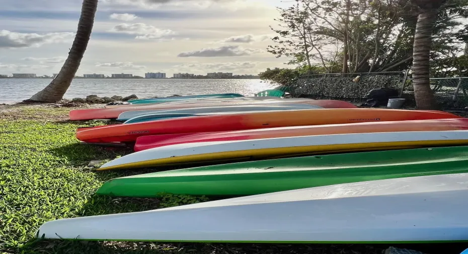 Kayak the intracoastal from this waterfront complex