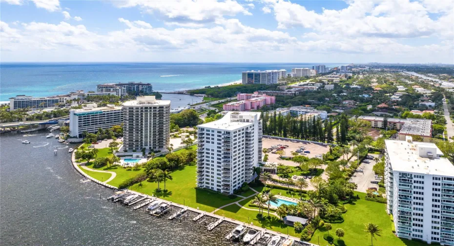 View of Lake House South, Intracoastal and Ocean