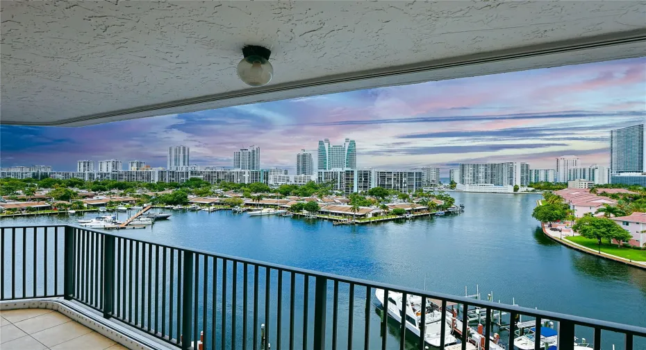 Wake up to views of intracoastal, marina, and bay plus distant ocean view...