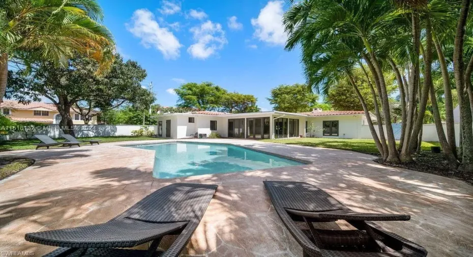 MAGICAL 1953 MID-CENTURY POOL HOME 11,700 SF CORNER LOT