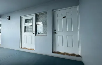 Kitchen entry and Hallway to Dining/Living entry