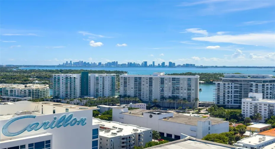 Amazing downtown skyline and West sunset views from all rooms and balcony