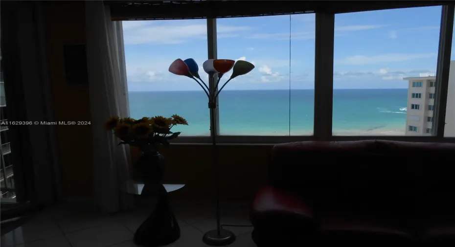 View to the Ocean from Living room.