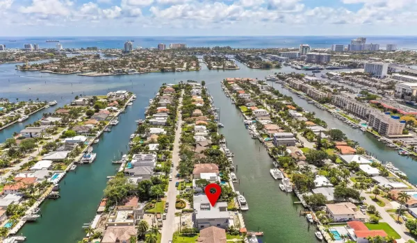 East View of Intracoastal Sandbar and Atlantic Ocean