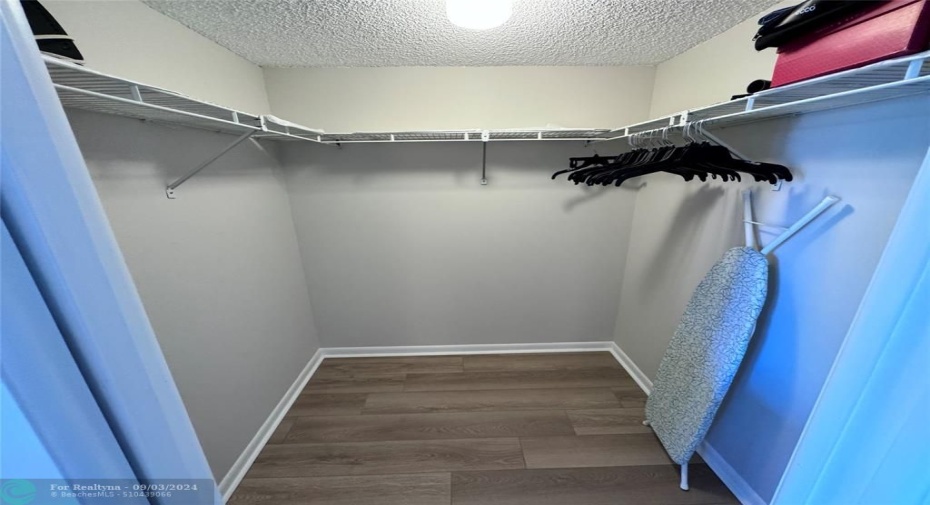 Primary walk in closet