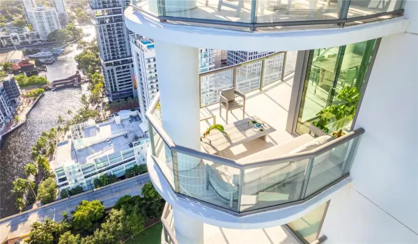 Private Terrace with River, Skyline & Sunset Views