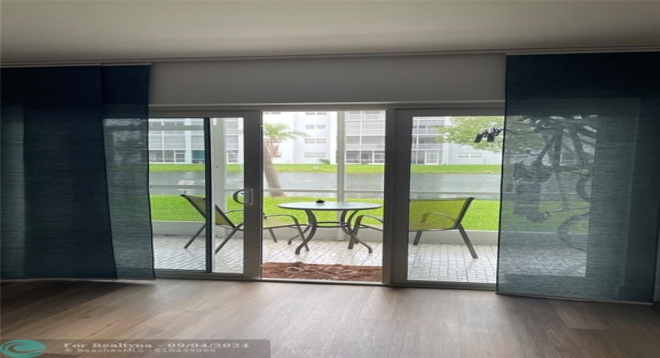 Hurricane sliding glass door