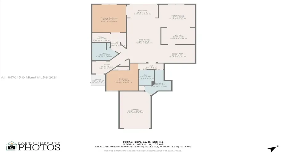 Ample and Functional Floor plan, feels like a single family.