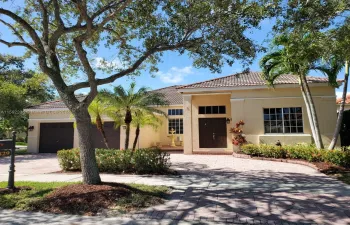 Front of Structure with circular driveway for extra parking