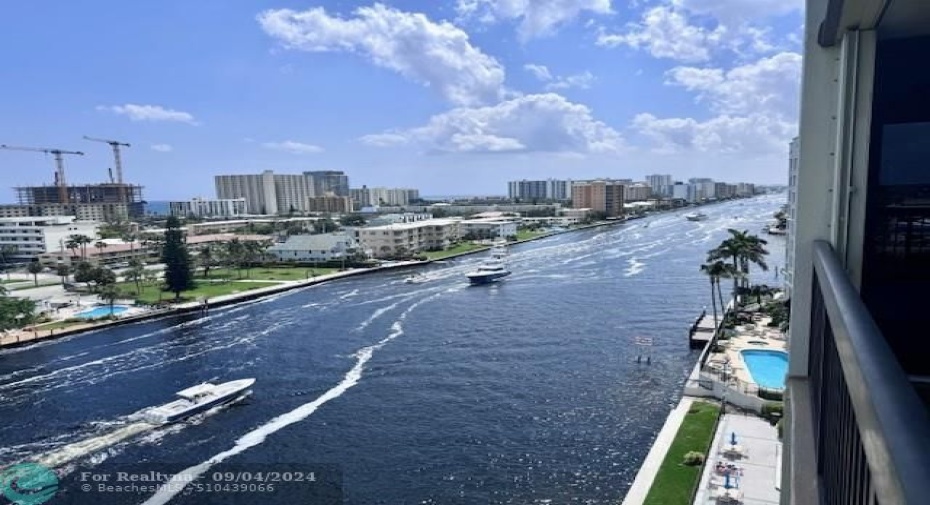 Enjoy a boat parade every day from your East facing private balcony