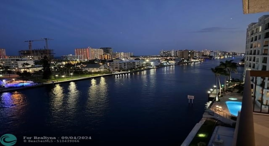 Evening view from your balcony