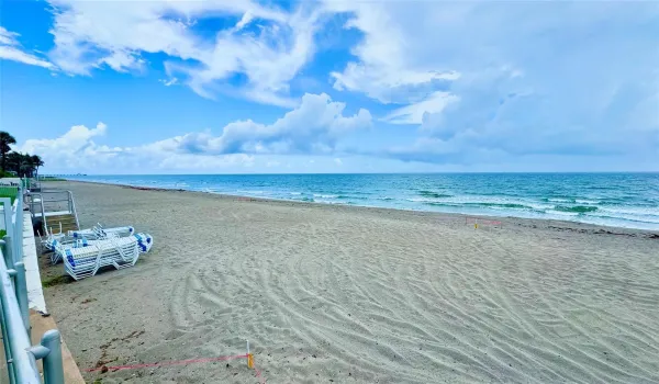 Beach access from sister building across the street