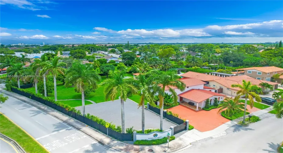 Entire property/showing gravel parking area