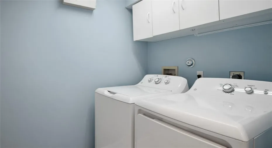 Newer washer/dryer in laundry room