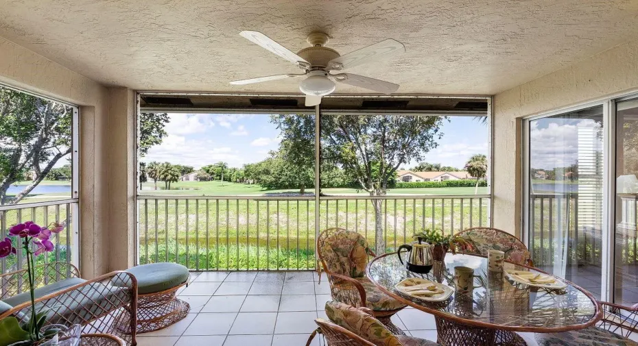 Enjoy Golf/Water Views from Private, Screened Balcony, Main Bedroom or Eat-In Kitchen