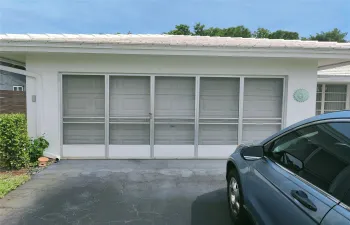 exterior garage door closed
