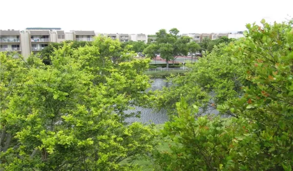 view from balcony, canal and downtown dadeland