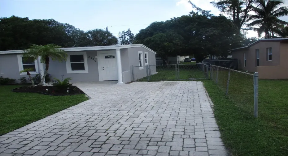 Front with Paver Parking