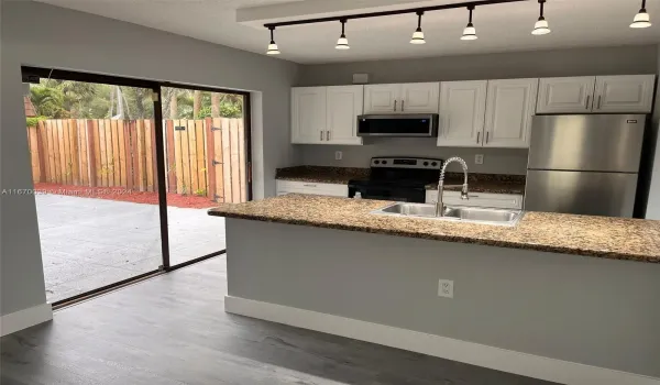 New appliances in remodeled kitchen