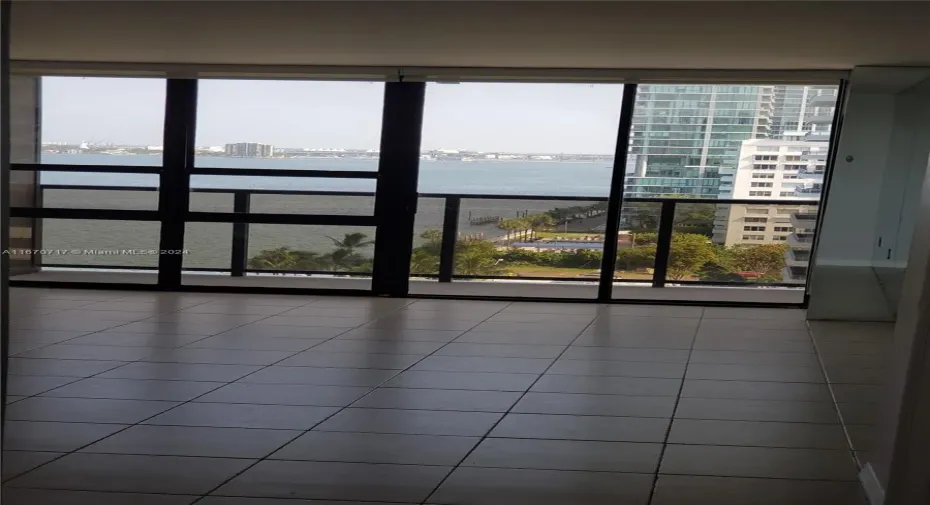 Living room with balcony