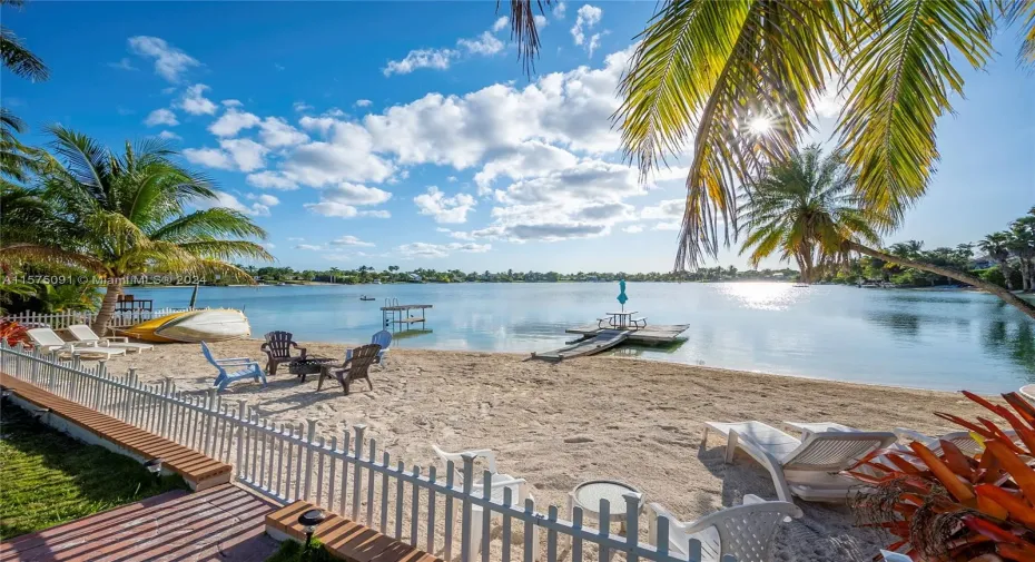 Private beach in the backyard!