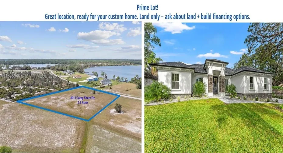 4013 Camp Shore Drive is a 2.4 acre vacant lot offered for sale in a private gated community with sprawling estates. Imagine what your custom home could be like here!