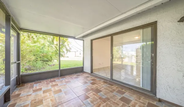 Enclosed patio