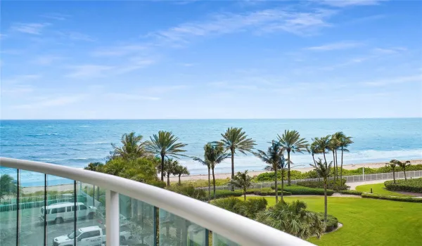 Ocean views from the balcony