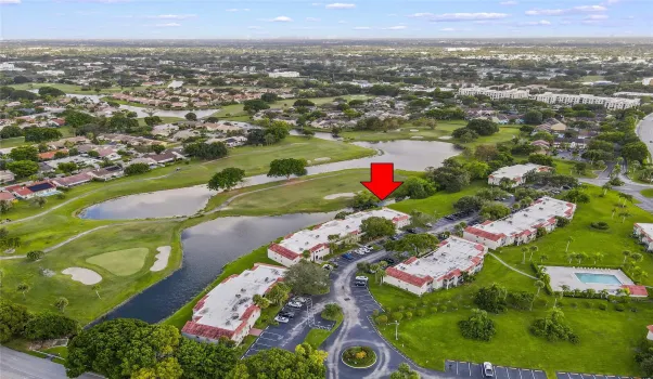 Private End Unit with Golf and Water Views
