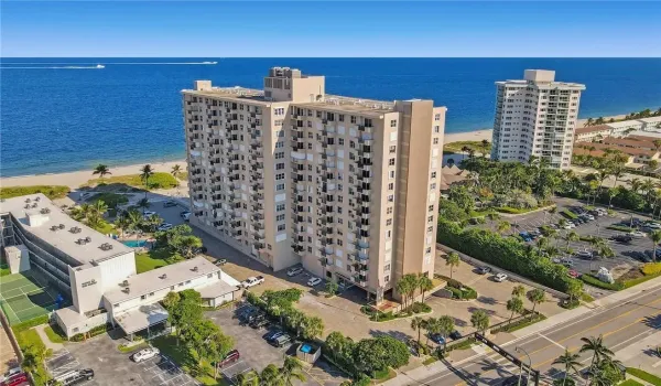 Arial view of building