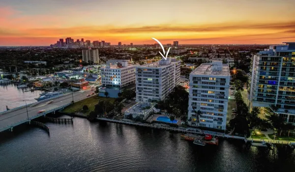 Get ready for prime location living on the water at East Point, 1160 N Federal Hwy & Sunrise Blvd.