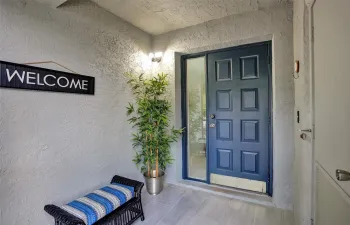 Screened front porch.